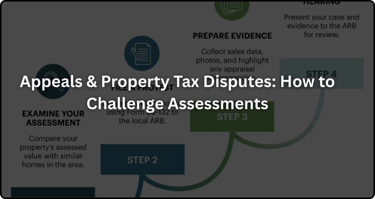 Appeals & Property Tax Disputes How to Challenge Assessments