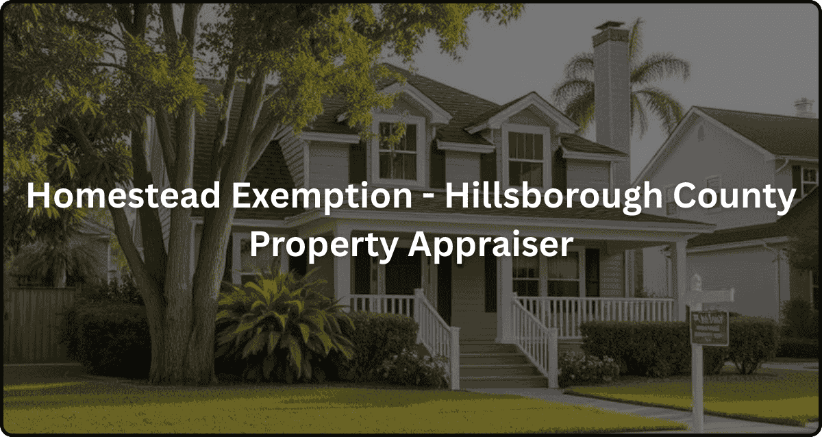 Homestead Exemption - Hillsborough County Property Appraiser